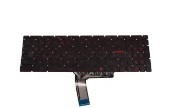 Keyboard US (english) black with backlight original suitable for MSI GL65 Leopard 10SDR/10SDK/10SEK (MS-16U7)