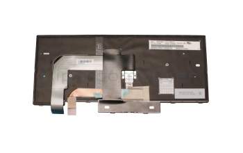 Keyboard black/black with backlight and mouse-stick original suitable for Lenovo ThinkPad T470 (20HD/20HE)