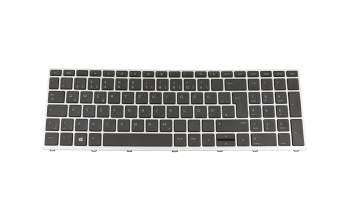 Keyboard black/silver original suitable for HP ProBook 650 G4