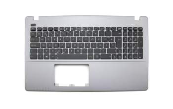 Keyboard incl. topcase BE (belgian) black/grey original suitable for Asus F550CA