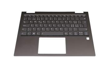 Keyboard incl. topcase CH (swiss) anthracite/anthracite with backlight original suitable for Lenovo Yoga 730-13IWL (81JR)