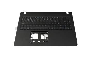 Keyboard incl. topcase CH (swiss) black/black with backlight original suitable for Acer TravelMate P2 (P215-52G)