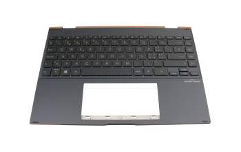 Keyboard incl. topcase CH (swiss) grey/grey with backlight original suitable for Asus ZenBook Flip S13 UX371EA