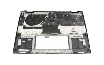 Keyboard incl. topcase CH (swiss) grey/grey with backlight original suitable for Asus ZenBook Flip S13 UX371EA