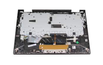 Keyboard incl. topcase CH (swiss) grey/grey with backlight original suitable for Lenovo Yoga C740-14IML (81TC)