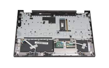 Keyboard incl. topcase CH (swiss) grey/grey with backlight original suitable for Lenovo Yoga C740-15IML (81TD)