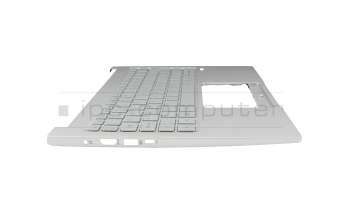 Keyboard incl. topcase CH (swiss) silver/silver with backlight original suitable for Acer Swift 3 (SF313-52)