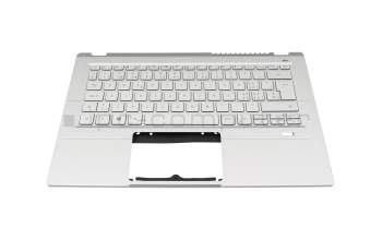 Keyboard incl. topcase CH (swiss) silver/silver with backlight original suitable for Acer Swift 3 (SF314-43)