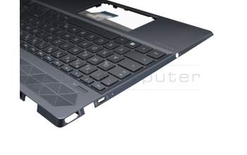 Keyboard incl. topcase DE (german) anthracite/anthracite with backlight original suitable for HP Pavilion 15-cs2200