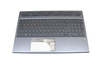 Keyboard incl. topcase DE (german) anthracite/anthracite with backlight original suitable for HP Pavilion 15-cw1000