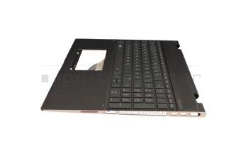 Keyboard incl. topcase DE (german) anthracite/grey with backlight original suitable for HP Spectre x360 15-ch000