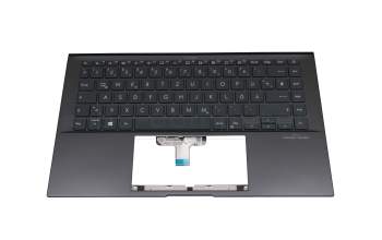 Keyboard incl. topcase DE (german) black/anthracite with backlight original suitable for Asus ZenBook 14 UX435EG
