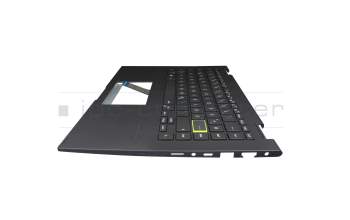 Keyboard incl. topcase DE (german) black/black (Backlight) original suitable for Asus VivoBook Flip 14 TM420IA
