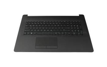 Keyboard incl. topcase DE (german) black/black (DVD) (Optics: Rough sample) suitable for HP 17-ca0000