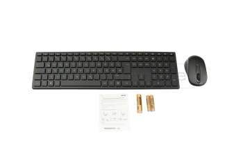 Keyboard incl. topcase DE (german) black/black (Wireless), incl. mouse, batteries original suitable for Acer Aspire (C24-1651)