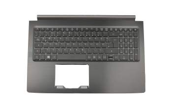 Keyboard incl. topcase DE (german) black/black original suitable for Acer Aspire 7 (A715-71G)