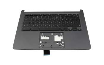 Keyboard incl. topcase DE (german) black/black original suitable for Acer Chromebook 314 (C933LT)