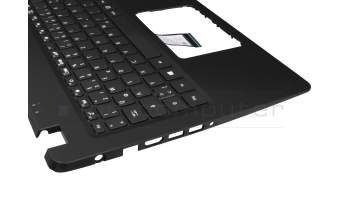 Keyboard incl. topcase DE (german) black/black original suitable for Acer Extensa 215 (EX215-51)
