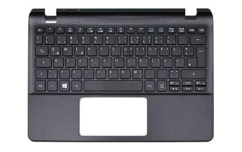 Keyboard incl. topcase DE (german) black/black original suitable for Acer TravelMate B1 (B115-MP)