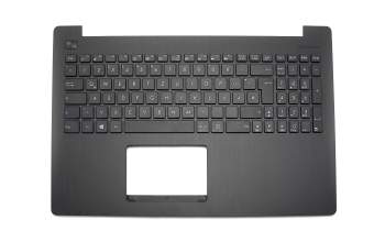 Keyboard incl. topcase DE (german) black/black original suitable for Asus F553MA