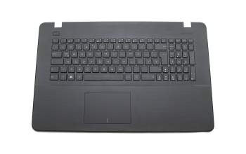Keyboard incl. topcase DE (german) black/black original suitable for Asus F751LJ