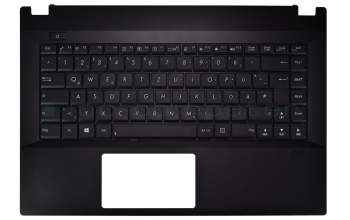 Keyboard incl. topcase DE (german) black/black original suitable for Asus Pro P45VA