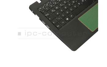 Keyboard incl. topcase DE (german) black/black original suitable for Asus R202MA