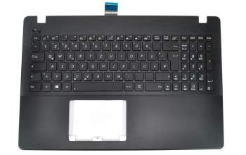 Keyboard incl. topcase DE (german) black/black original suitable for Asus R513CL
