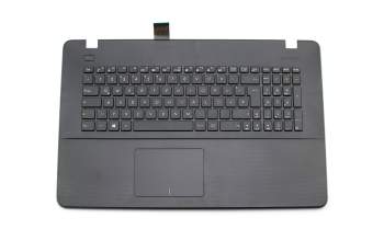 Keyboard incl. topcase DE (german) black/black original suitable for Asus R752LB