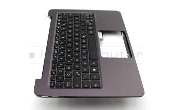 Keyboard incl. topcase DE (german) black/black original suitable for Asus ZenBook UX305LA