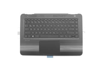 Keyboard incl. topcase DE (german) black/black original suitable for HP Pavilion 14-al000