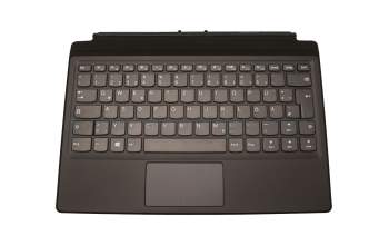 Keyboard incl. topcase DE (german) black/black original suitable for Lenovo IdeaPad Miix 510-12ISK (80U1)