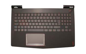 Keyboard incl. topcase DE (german) black/black original suitable for Lenovo Legion Y520-15IKBA (80WY)