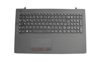 Keyboard incl. topcase DE (german) black/black original suitable for Lenovo V110-15ISK (80TL)