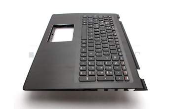 Keyboard incl. topcase DE (german) black/black original suitable for Lenovo Yoga 500-15IBD (80N6)