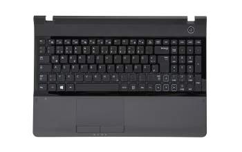 Keyboard incl. topcase DE (german) black/black original suitable for Samsung NP300E5C