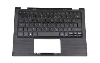 Keyboard incl. topcase DE (german) black/black original suitable for Toshiba Satellite S50W-C
