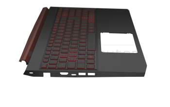 Keyboard incl. topcase DE (german) black/black/red with backlight original suitable for Acer Nitro 5 (AN515-54)