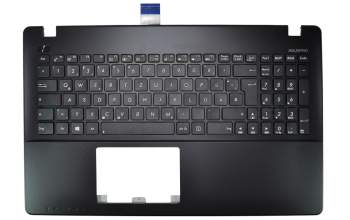 Keyboard incl. topcase DE (german) black/black suitable for Asus F550CA-XX134H