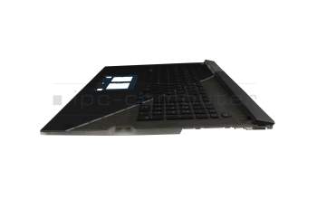 Keyboard incl. topcase DE (german) black/black/transparent/grey with backlight original suitable for Asus G733ZW