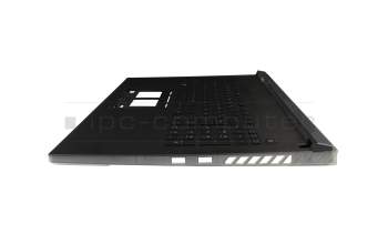 Keyboard incl. topcase DE (german) black/black/transparent/grey with backlight original suitable for Asus G834JZ