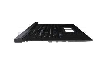 Keyboard incl. topcase DE (german) black/black/transparent/grey with backlight original suitable for Asus ROG Strix SCAR 15 G533QM