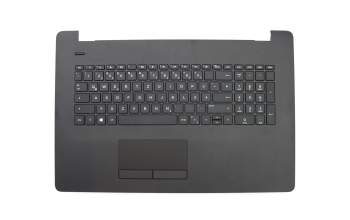 Keyboard incl. topcase DE (german) black/black with a coarse pattern original suitable for HP 17-ak000