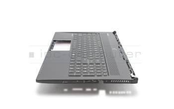 Keyboard incl. topcase DE (german) black/black with backlight Multicolor original suitable for Exone go Workstation 1535