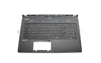 Keyboard incl. topcase DE (german) black/black with backlight Multicolor original suitable for MSI WS60 6QJ/6QI/6QH/7RJ (MS-16H8)