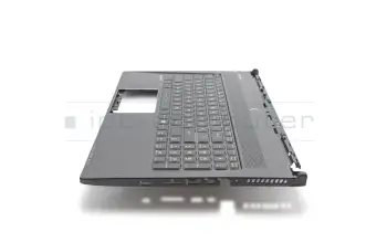 Keyboard incl. topcase DE (german) black/black with backlight Multicolor original suitable for MSI WS60 6QJ/6QI/6QH/7RJ (MS-16H8)