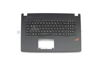 Keyboard incl. topcase DE (german) black/black with backlight RGB original suitable for Asus TUF FX753VE