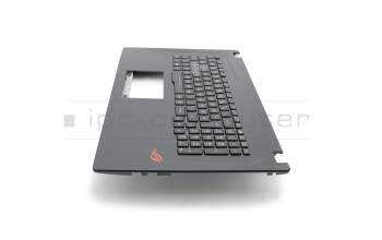 Keyboard incl. topcase DE (german) black/black with backlight RGB original suitable for Asus TUF FX753VE