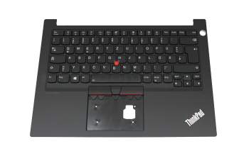 Keyboard incl. topcase DE (german) black/black with backlight and mouse-stick original suitable for Lenovo ThinkPad E14 (20RA/20RB)