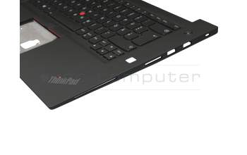 Keyboard incl. topcase DE (german) black/black with backlight and mouse-stick original suitable for Lenovo ThinkPad X1 Extreme Gen 2 (20QV/20QW)